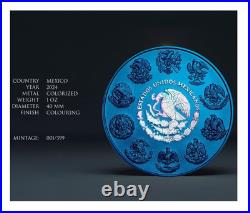 LIBERTAD Space Blue 1 Oz Silver Coin Mexico 2024 LIBERTAD Space Blue 1 Oz Silver Coin Mexico 2024