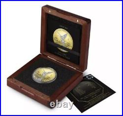 Libertad Diamond Dust II Gold Gilded 1 Oz Silver Coin Mexico 2023 500 Mint WithBox