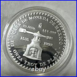 Libertad Piedra De Los Soles Mexican 1992 1/2 Oz Silver Proof Medal