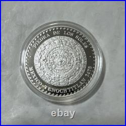 Libertad Piedra De Los Soles Mexican 1992 1/2 Oz Silver Proof Medal