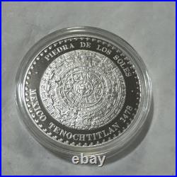 Libertad Piedra De Los Soles Mexican 1992 1/2 Oz Silver Proof Medal
