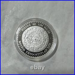 Libertad Piedra De Los Soles Mexican 1992 1/2 Oz Silver Proof Medal