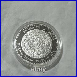 Libertad Piedra De Los Soles Mexican 1992 1/2 Oz Silver Proof Medal