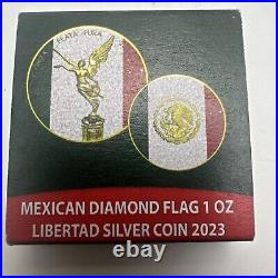 Libertad Silver Mexico? DIAMOND FLAG 1 Oz Silver Coin Mexico 2023