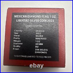 Libertad Silver Mexico? DIAMOND FLAG 1 Oz Silver Coin Mexico 2023