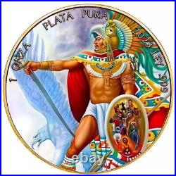 Libertad Warrior COA#2 Guerrero Azteca 24k gold gild 1oz Mexicansilver coin 2023