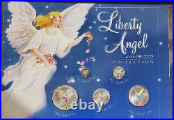 Liberty Angel 5pc Mexican Libertad Colorized Collection 999 Silver