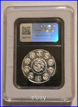 Limited Edition Sugar Skull Label Libertad NGC PF70 Ultra Cameo 1 Onza Silver