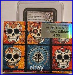 Limited Edition Sugar Skull Label Libertad NGC PF70 Ultra Cameo 1 Onza Silver