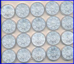 Lot (20) 2021 Mexico Silver 1 Oz Libertads-uncirculated In Capsules-ships Free