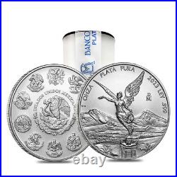Lot of 5 2023 1 Oz Mexican Silver Libertad Coin BU