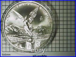 Lower Price -2002 Mexico 5 oz Silver LIBERTAD. 999 Silver BEAUTIFUL In Capsule