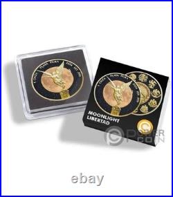 MOONLIGHT LIBERTAD Diamond Dust 1 Oz Silver Coin Mexico 2024 in Quadrum withCOA