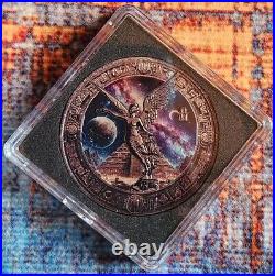 Mayan Night Skies 1 Oz Silver Mexican Libertad Ruthenium Colored Special Edition