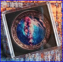 Mayan Night Skies 1 Oz Silver Mexican Libertad Ruthenium Colored Special Edition