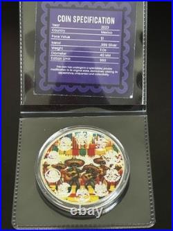 Mex Mint 1 oz. 999 Silver Colorized Libertad Limited Edition Rare Silver /999