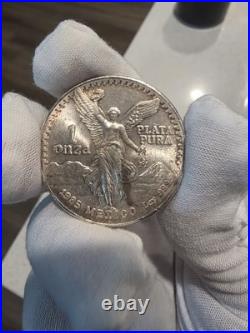 Mexican Libertad 1985 Onza Toned Silver Coin 1oz Plata Pura Natural Toning