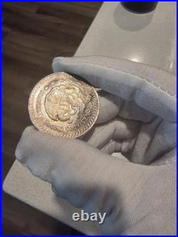 Mexican Libertad 1985 Onza Toned Silver Coin 1oz Plata Pura Natural Toning