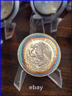Mexican Libertad 1993 Onza Toned Silver Coin 1oz Plata Pura Toning Better Date