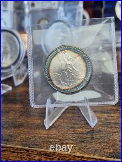 Mexican Libertad 1993 Onza Toned Silver Coin 1oz Plata Pura Toning Better Date