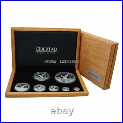 Mexican Libertad 7 proof silver coin set 2016