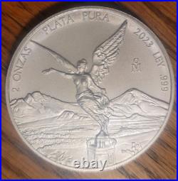 Mexican Mint 2023 Mexican Libertad 2 oz. 999 Fine Silver Bullion Coin BU