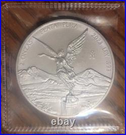 Mexican Mint 2023 Mexican Libertad 2 oz. 999 Fine Silver Bullion Coin BU