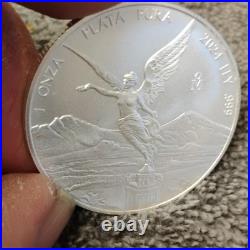 Mexican Mint 2024 Libertad 1 oz Silver Coin. 999 Fine