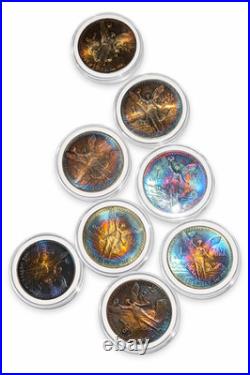 Mexico 1 Onza Libertad. 999 Silver Rainbow Toned (1982, 1983, 1984)