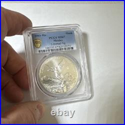Mexico 2003 Libertad 1 oz. 999 Silver Business Strike PCGS MS67 166100.67