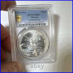 Mexico 2003 Libertad 1 oz. 999 Silver Business Strike PCGS MS67 166100.67