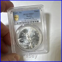Mexico 2003 Libertad 1 oz. 999 Silver Business Strike PCGS MS67 166100.67