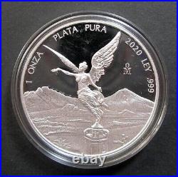 Mexico 2020 1 oz Libertad Silver Capsuled Proof Coin EXTREMELY LIMITED