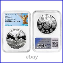 Mexico 2024 1-oz Proof Silver Libertad Onza NGC PF70UC ER Mexico Label Mexico 2024 1-oz Proof Silver Libertad Onza NGC PF70UC ER Mexico Label