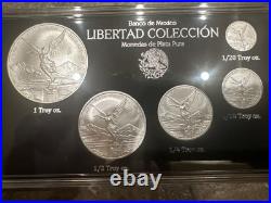 Mexico 2024 Libertad BU 5 Coin Set Coleccion Banco de Mexico. 999 Silver Mexico 2024 Libertad BU 5 Coin Set Coleccion Banco de Mexico. 999 Silver
