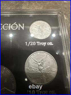 Mexico 2024 Libertad BU 5 Coin Set Coleccion Banco de Mexico. 999 Silver Mexico 2024 Libertad BU 5 Coin Set Coleccion Banco de Mexico. 999 Silver