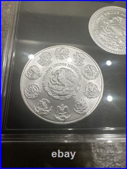 Mexico 2024 Libertad BU 5 Coin Set Coleccion Banco de Mexico. 999 Silver Mexico 2024 Libertad BU 5 Coin Set Coleccion Banco de Mexico. 999 Silver