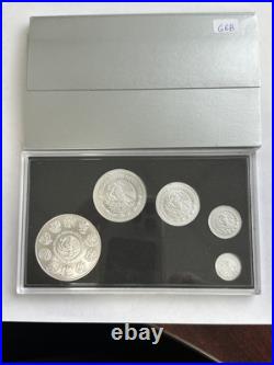 Mexico 2024 Libertad Silver Coin Set 1oz, 1/2, 1/4, 1/10 & 1/20oz, 5Coins Total