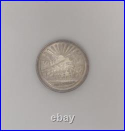 Mexico Dos Onzas Troy. 999 Plata Pura Ferrocarril Calendario Azteca