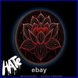 Mexico Libertad 2023 Meditation Journey Series Hate 1 oz silver (250 Mintage)