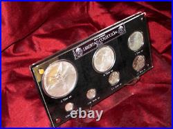 Mexico Libertad 7 Coin Set 8.9 Ounces Silver? BU? Original Mexican Collection