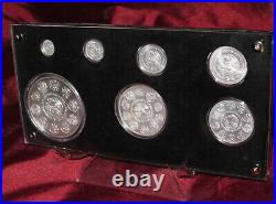 Mexico Libertad 7 Coin Set 8.9 Ounces Silver? BU? Original Mexican Collection