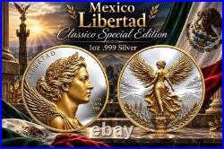 Mexico Libertad Classico Special Edition HR 1 oz Silver Medal Mintage 100 PRE