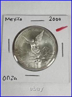 Mexico Liberty 2000 1Oz. 999 Fine Silver Coin Una Oz Libertad Plata Pura. 999