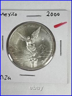 Mexico Liberty 2000 1Oz. 999 Fine Silver Coin Una Oz Libertad Plata Pura. 999