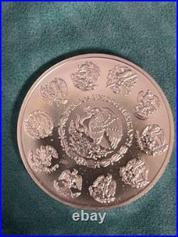 Mexico Liberty 2004, 1 Oz. 999 Fine Silver Coin, Una Oz Libertad Plata Pura. 999