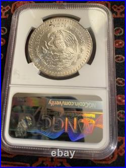 NGC MS65 1984 Mo Mexico Libertad 1 Onza Silver