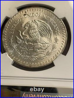 NGC MS65 1984 Mo Mexico Libertad 1 Onza Silver
