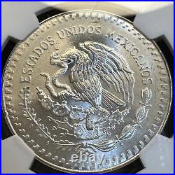 NGC MS67 1989-Mo Mexico Silver Libertad 1 Onza SUPERB GEM ONLY 15 HIGHER