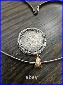 Necklace 1996 MO Mexico 1/4oz. 999 Silver Libertad Mexican Coin 1/50,000